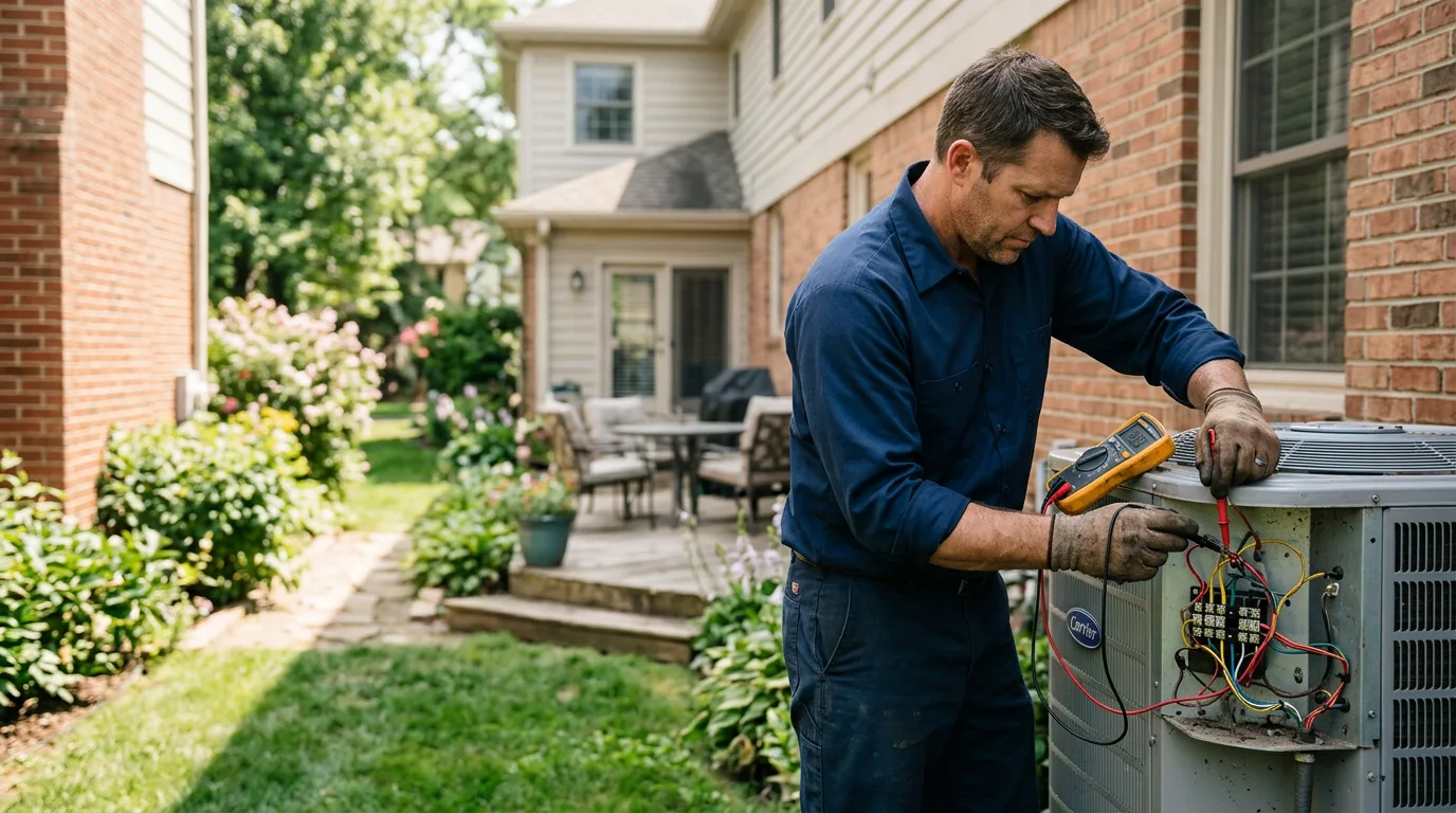 HVAC technician working near Girardville, PA